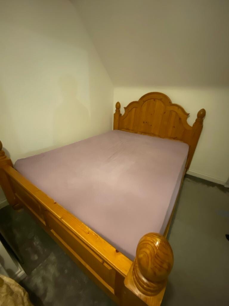 wooden bed frame King size eBay