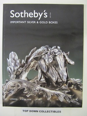 ◇Sotheby’sオークションカタログ 2006年 ロンドン◇ Sotheby's Important Silver & Gold Boxes Auction Catalog London