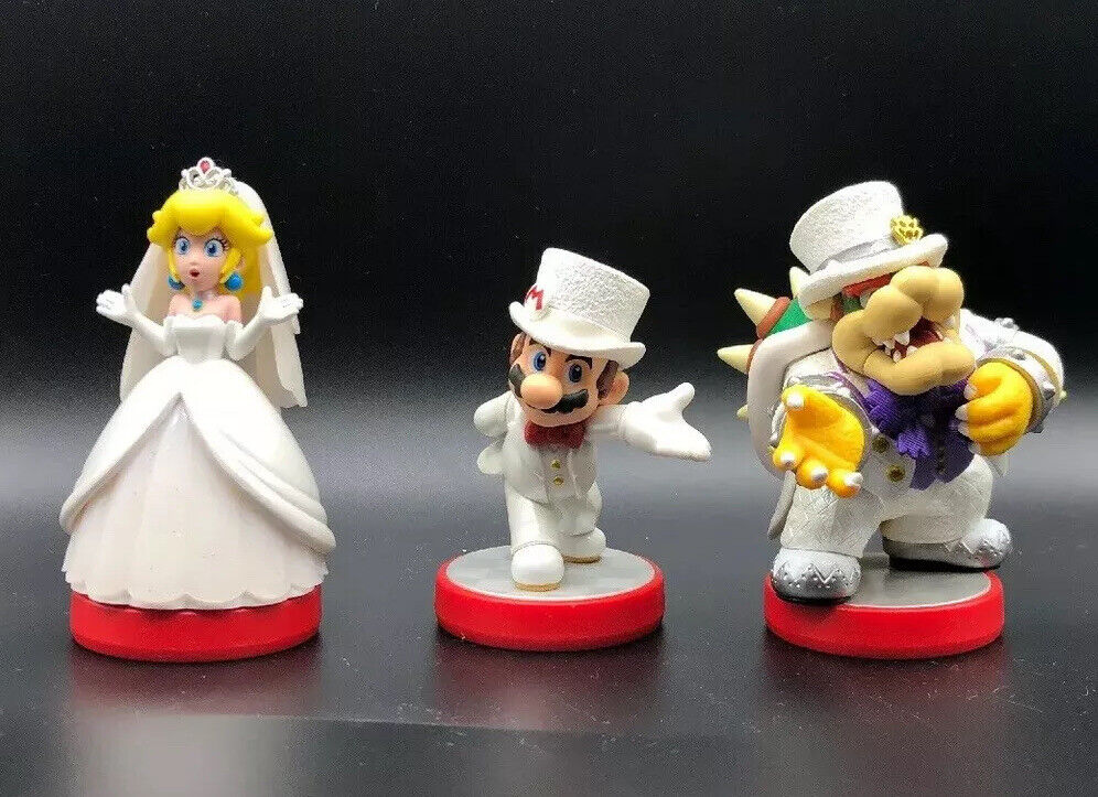 Nintendo amiibo Super Mario Odyssey Triple Wedding Set MARIO / PEACH /  BOWSER