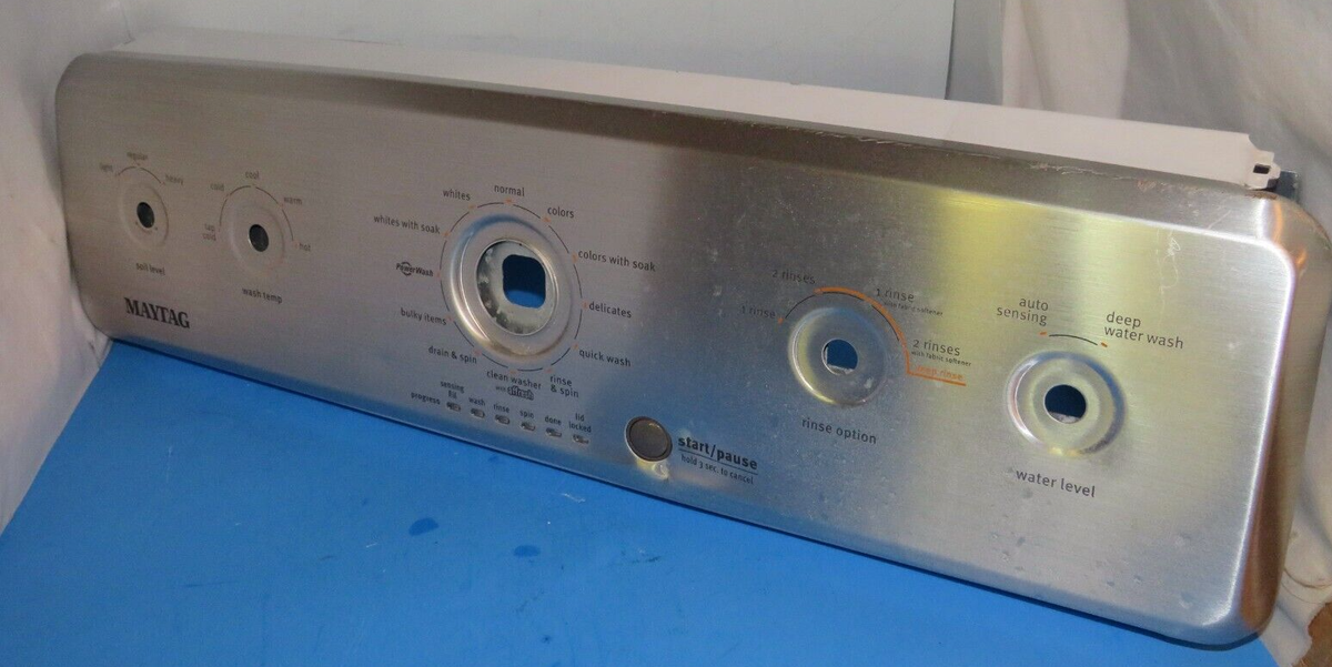 Maytag Washer: Console Panel Cover (W11227377 / W11236321) (P6047