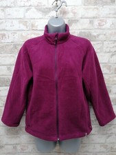 Mountain Equipment Co-op Womens Fleece Jacket, 3/4 Sleeve, Uk 14, Purple.