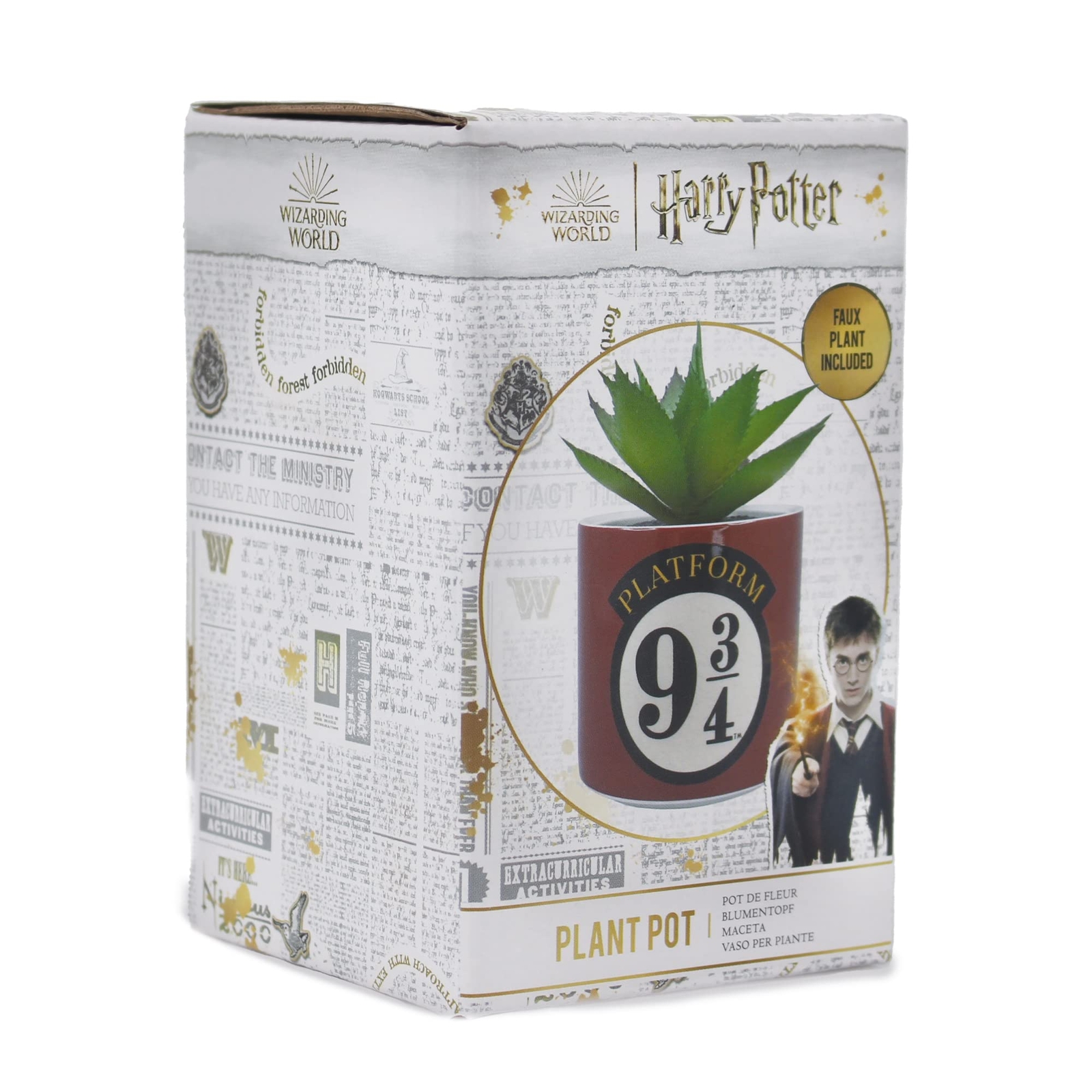 HARRY POTTER - Platform 9 3/4 - Faux Plant Pot 6.5 NUOVO