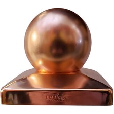 5.5 x 5.5 Solid Copper Ball Post Cap for True...