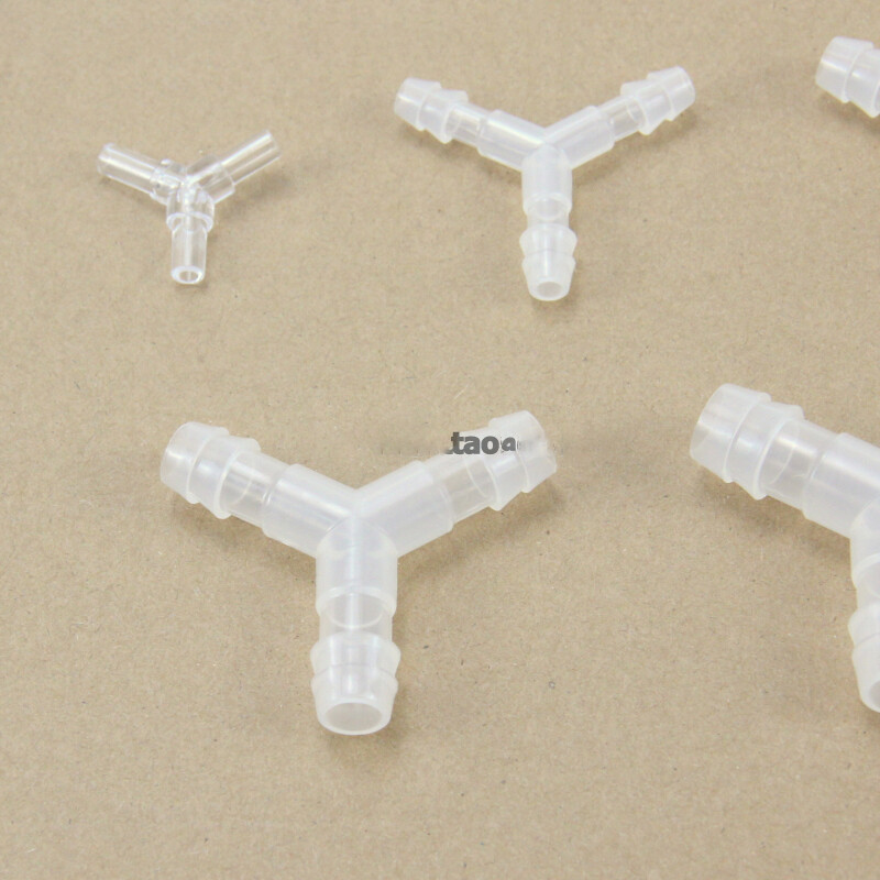 YPiece Barbed Plastic Hose Joiner Equal Wye Connector Air Water Pipe
