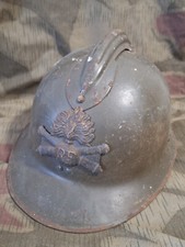 Adrian Stahlhelm 1. Weltkrieg Artillerie mit Innenfutter Casque Steelhelmet R.F.