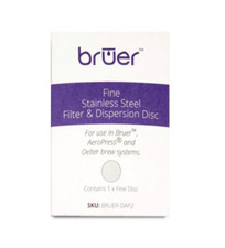 BRUER STAINLESS STEEL FILTER DISPERSION FINE DISC - AEROPRESS, DELTER PRESS