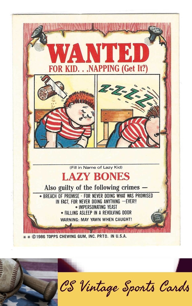 1986 Topps Garbage Pail Kids Series 4 #161b Hy Gene | eBay