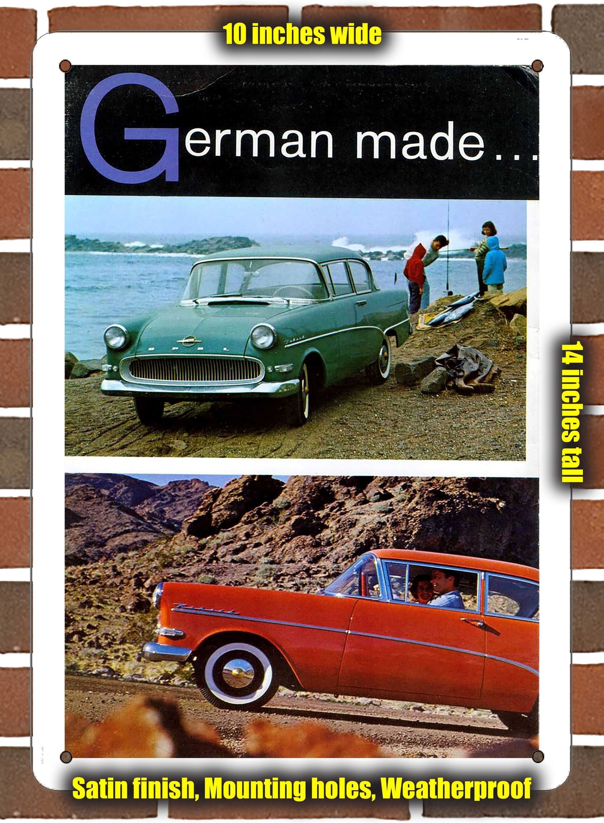 Metal Sign - 1960 Opel Rekord Caravan (Sign Variant #2) | eBay