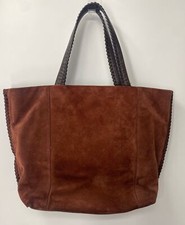 Las mejores ofertas en Exterior de gamuza marrón Bolso Bolsas y