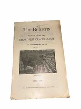 1906  The Bulletin Of North Carolina Dept Of ...