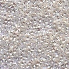 3mm Cup Sequins Clear Pink Warm Hue Super Shiny Crystal Rainbow Iris Made in USA