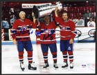 Jean Beliveau Maurice Richard SIGNED 8x10 Photo Canadiens PSA/DNA AUTOGRAPHED