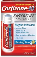 Cortizone 10 Anti-Itch Liquid 1.25oz w/ Aloe Easy Relief Applicator Rash Bug Bit