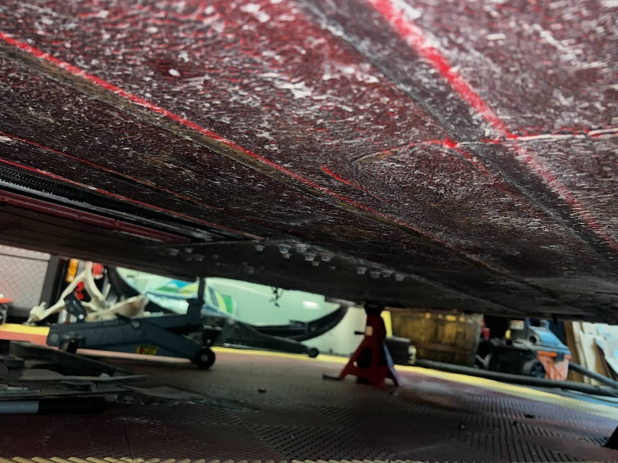Ferrari 430 Central Underbody Shield OEM - P/N 68023300 (on left)