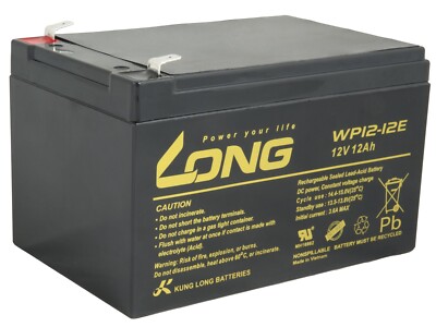 LONG Akku 12V 12Ah F2 DeepCycle (WP12-12E)  Blei-Gel AGM
