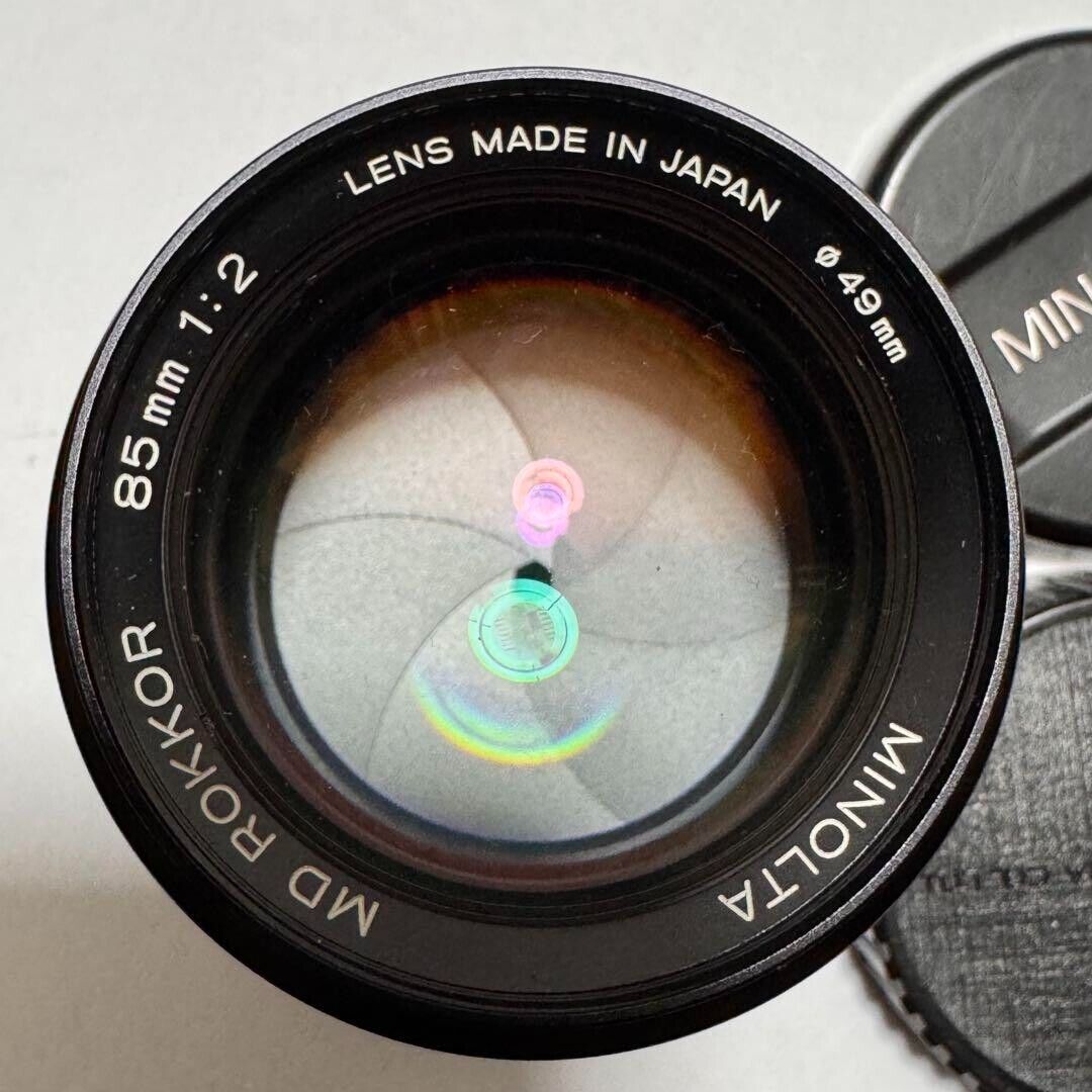 Minolta MD Rokkor 85mm f/2 Portrait MF Lens From JAPAN Used Minolta MD Rokkor 85mm f/2 Portrait MF Lens From JAPAN Used