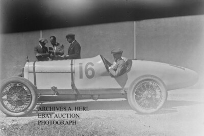 Duesenberg factory racer Joe Boyer 1921 French Grand Prix Le Mans photo auto