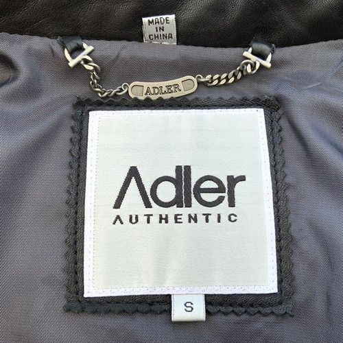 Giacca vintage New Adler autentica da uomo taglia S vera pelle di agnello neozelandese - Foto 2 di 23