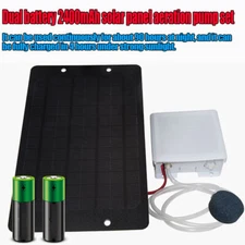 Solar Powered Oxygenator Aquarium Fish Tank Pond Air Oxygen Water Pump Aerator