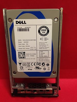 DELL SanDisk 200GB SAS 2.5" HotPlug Solid State Drive SSD LB206S DPN ...