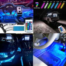Car RGB 36 LED Light Strip Interior Atmosphere Neon Lamp Remote Control For Cars