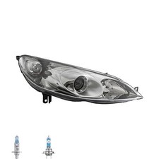 Halogen Scheinwerfer rechts H1 für Peugeot 407 Coupe SW inklusive Lampen