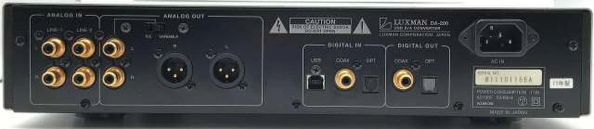 LUXMAN DA-200 High-Fidelity DAC D/A Converter Function Tested Ex++