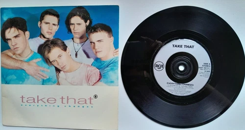 Take That – Everything Changes / Beatles Medley - 7" - P/S - EX