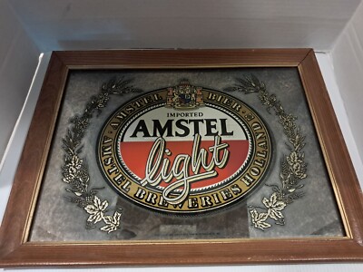 Amstel Light Sign 20 1/2in X 15 1/2 In. Missing Back Rope. Free Shipping. 