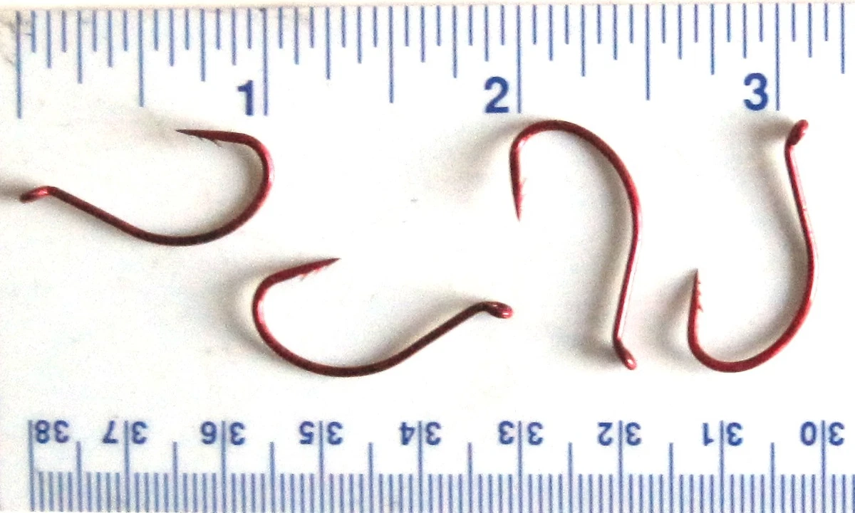 100 Hameçons VMC 8369RD œil Rouge 2/0 - Type Pieuvre, Pour Pêche Au Vif
