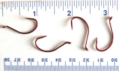 500 Hameçons VMC 7109TR Fastgrip Pieuvre - Rouge - Taille 1 - Pêche