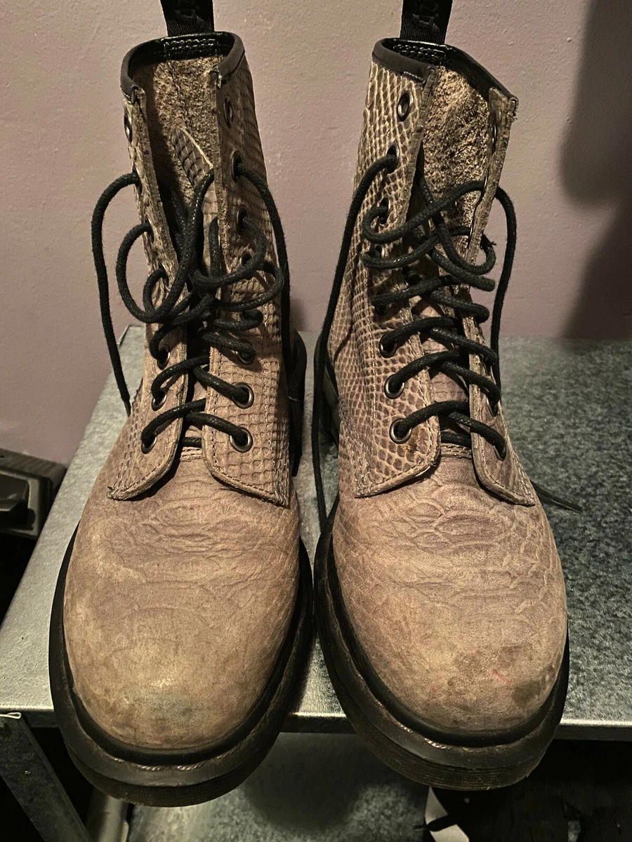 Dr martens top snake print boots