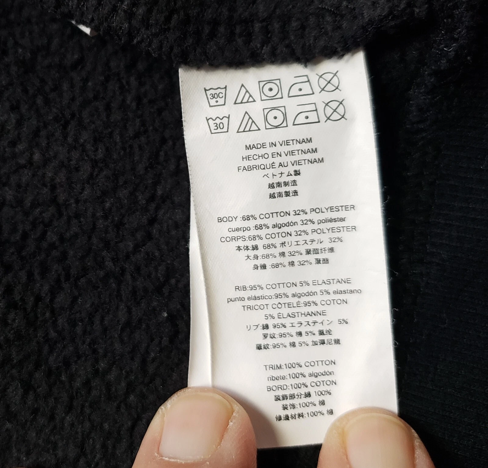 Felpa con cappuccio Michael Kors uomo nera logo manica lunga pile taglia L