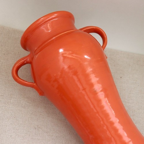 Huge Bauer 17" Rebekah Vase Rust Orange Matt Carlton 1930s Vintage Pottery Floor - Picture 19 of 24