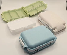 3 Pack  - Travel Pill Box 3-layer 8 Compartment Tablet Medicine Organizer Case