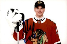 Alexis Gravel Signed Autographed 4x6 Photo Chicago Blackhawks #4