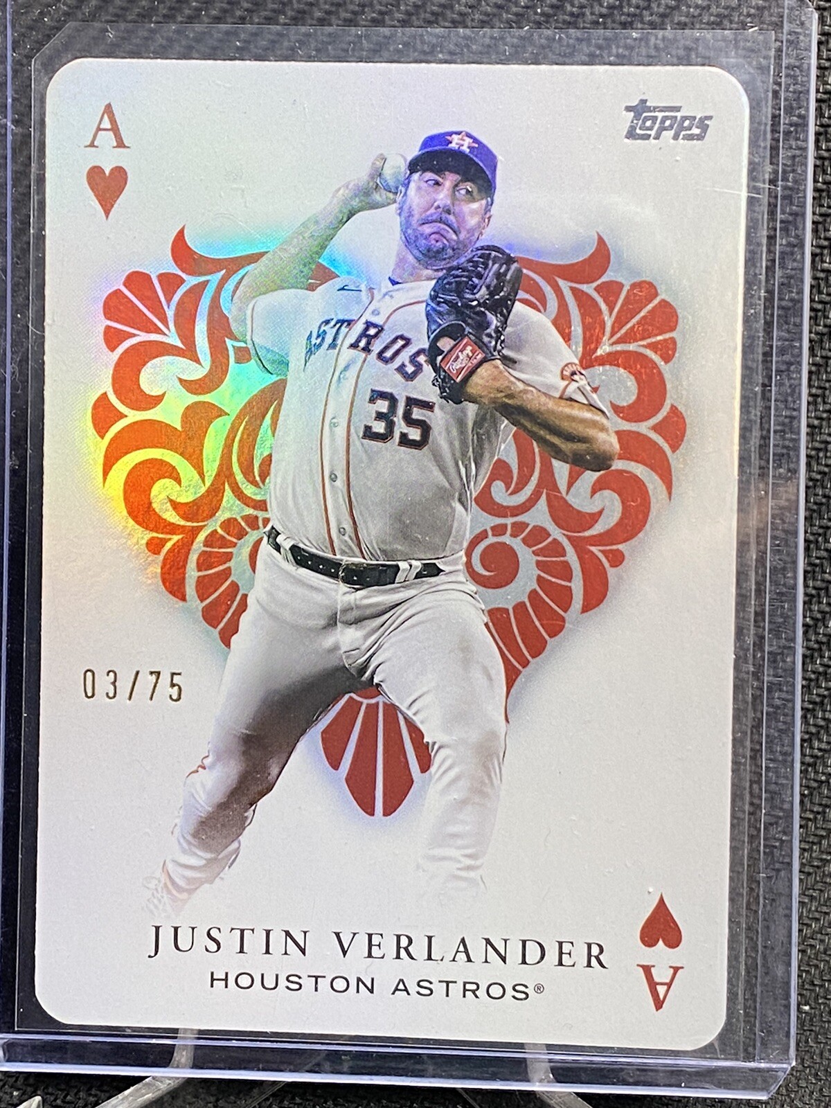 2023 Topps Series 1 - All Aces Gold Justin Verlander Houston Astros 03/75 ⚾️