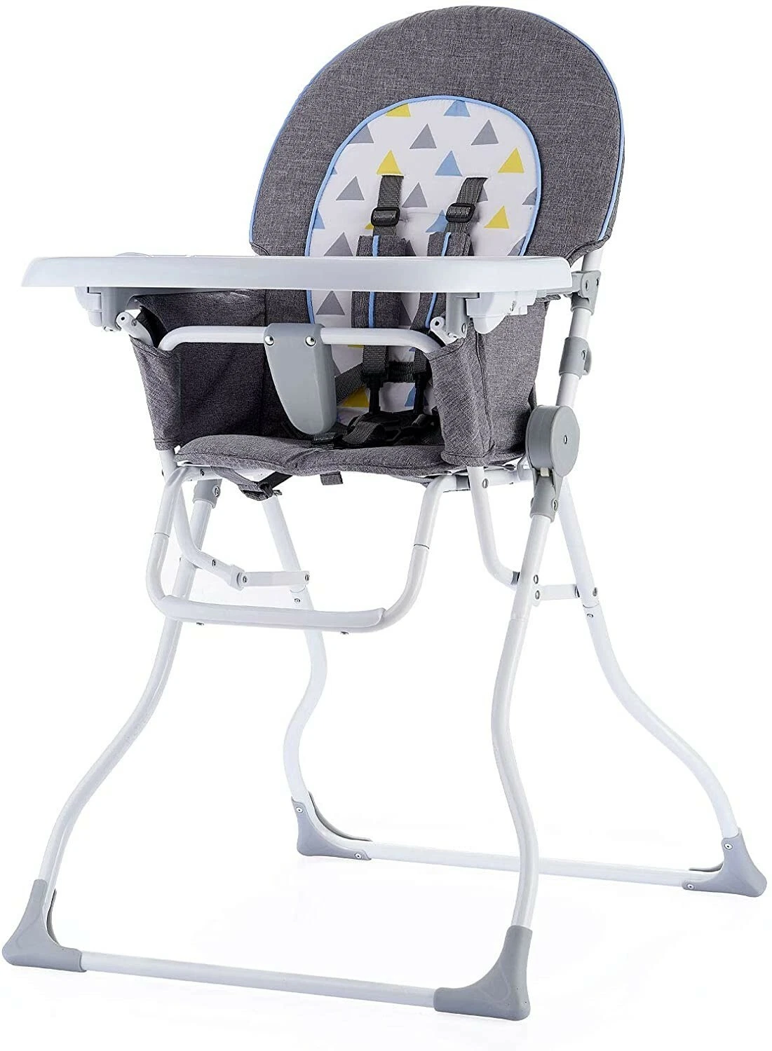 Pamo Babe Portable Foldable High Chair (Blue), Open Box