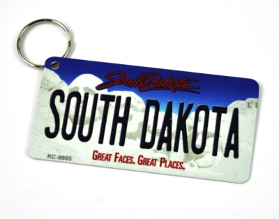 USA South Dakota Schlüsselanhänger Blechschild License Plate Style