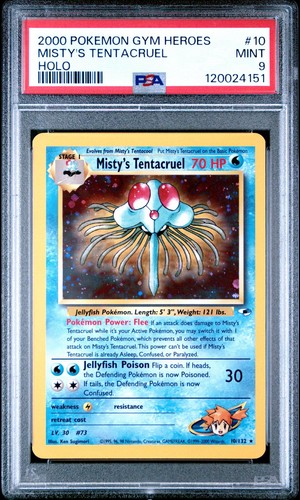 Misty's Tentacruel (Unlimited) graded PSA 9 for sale on eBay