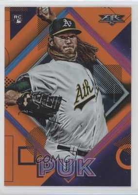 2020 Topps Fire Orange 1/299 AJ Puk #113 Rookie RC 06ph