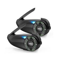 EJEAS Q8 Motorcycle Helmet Bluetooth Intercom, New Mesh 3.0 Group Intercom Sy...