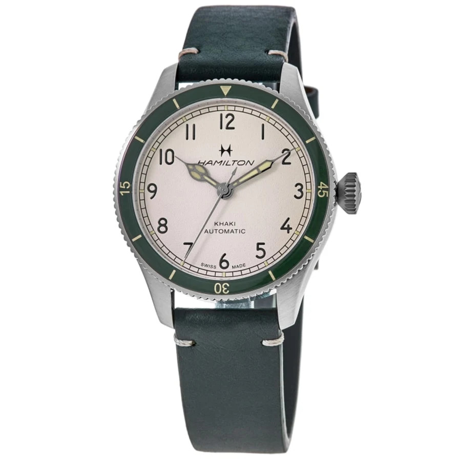 New Hamilton Khaki Aviation Pilot Pioneer Auto White Men's Watch H76255810