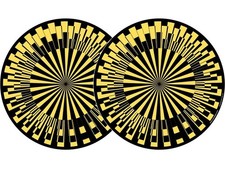 2x Zomo Slipmats - Scope - Gelb - Doppelpack - Slipmat für Turntables