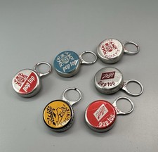 6 Vtg NOS Schlitz Brewing & Old Milwaukee Beer Pop Top Bottle Crowns / Rip Caps