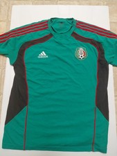Vintage Adidas Mexico Soccer Jersey 2007 2008 Home Green Kit Mens Size Large L