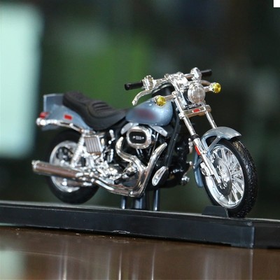 1:18 Harley Davidson 1977 Fxs Lowrider Diecast Motorrad Modell Workable Toy Gif