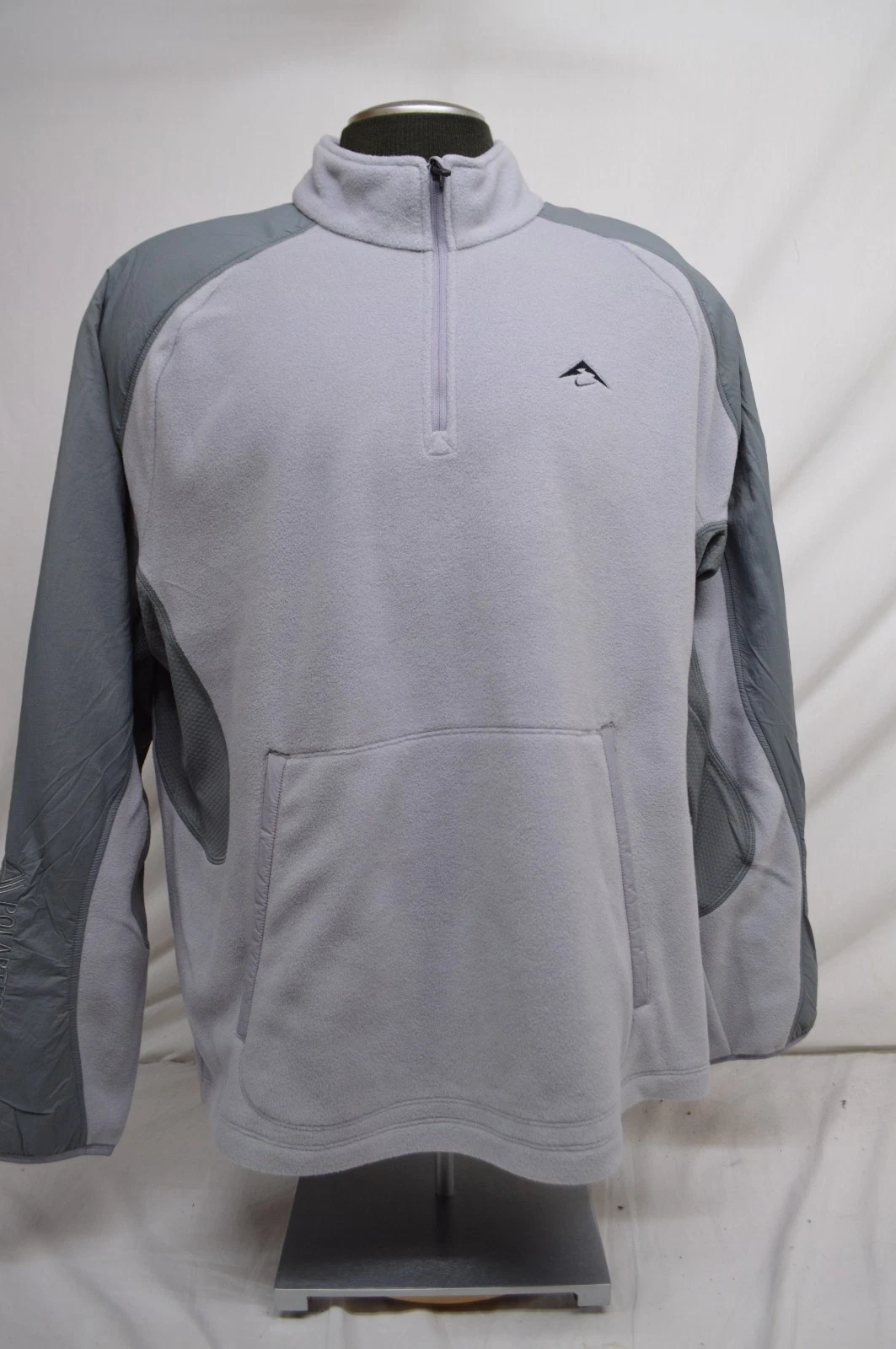 NEW Nike Trail Polartec 1/4 Zip Fleece Running Top Gray FV9962-078 Men's XL