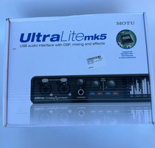 MOTU UltraLite-mk5 18x22 USB-C Audio MIDI Interface DSP Open Box