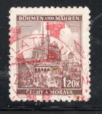 GERMANY BOHEMIA & MORAVIA STAMP WWII CECHY & MORAVIA STAMP USED LOT 745CE